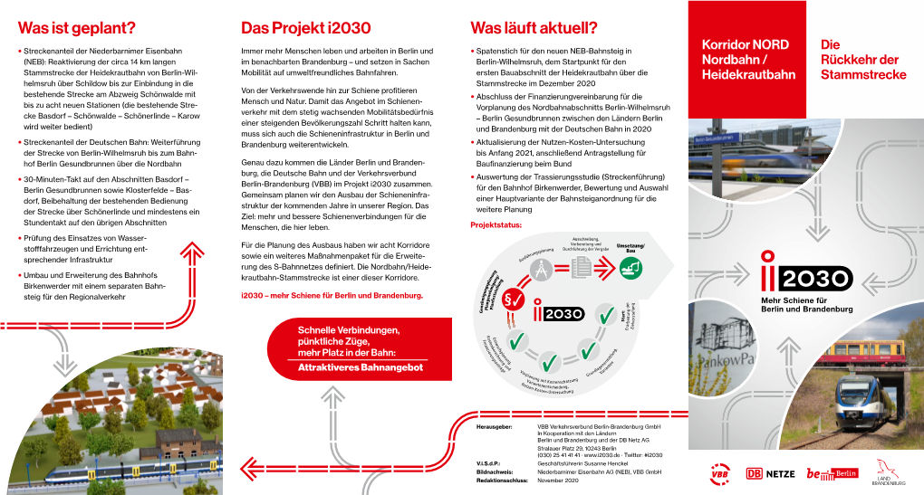 Was Ist Geplant? Das Projekt I2030 Was Läuft Aktuell?