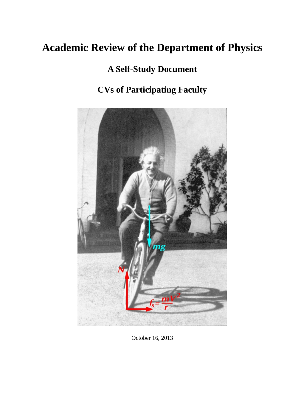 Academic Review of the Department of Physics