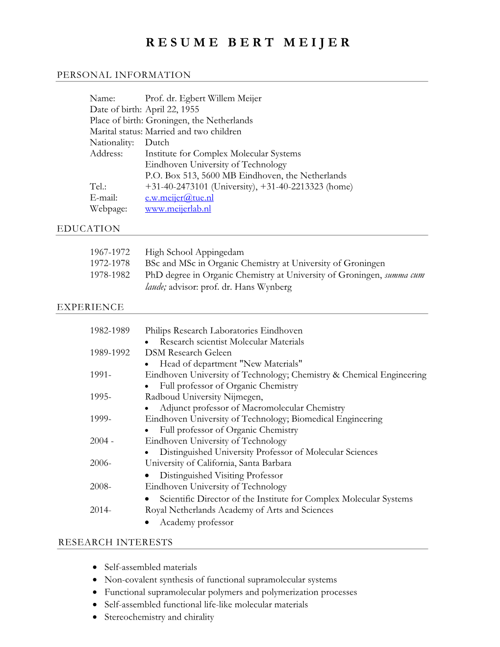 Elegant Resume