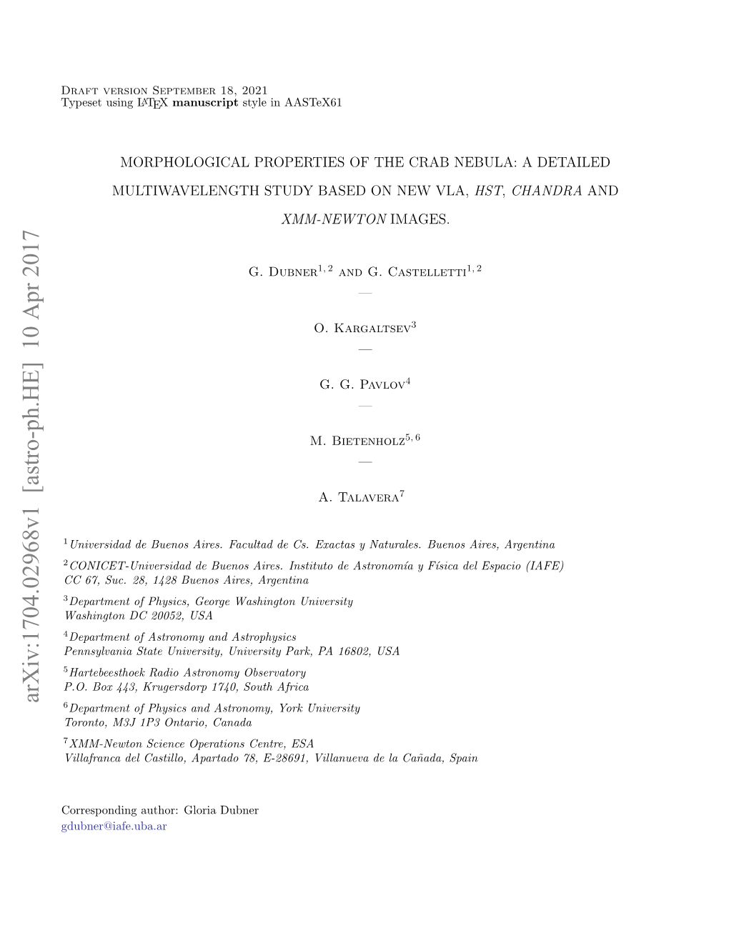 Arxiv:1704.02968V1 [Astro-Ph.HE] 10 Apr 2017