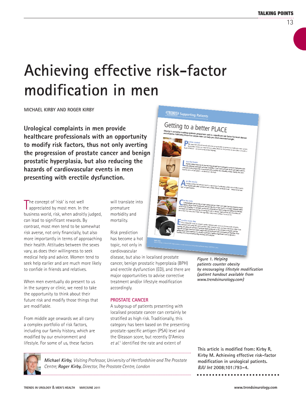 Achieving Effective Risk-Factor Modification in Men