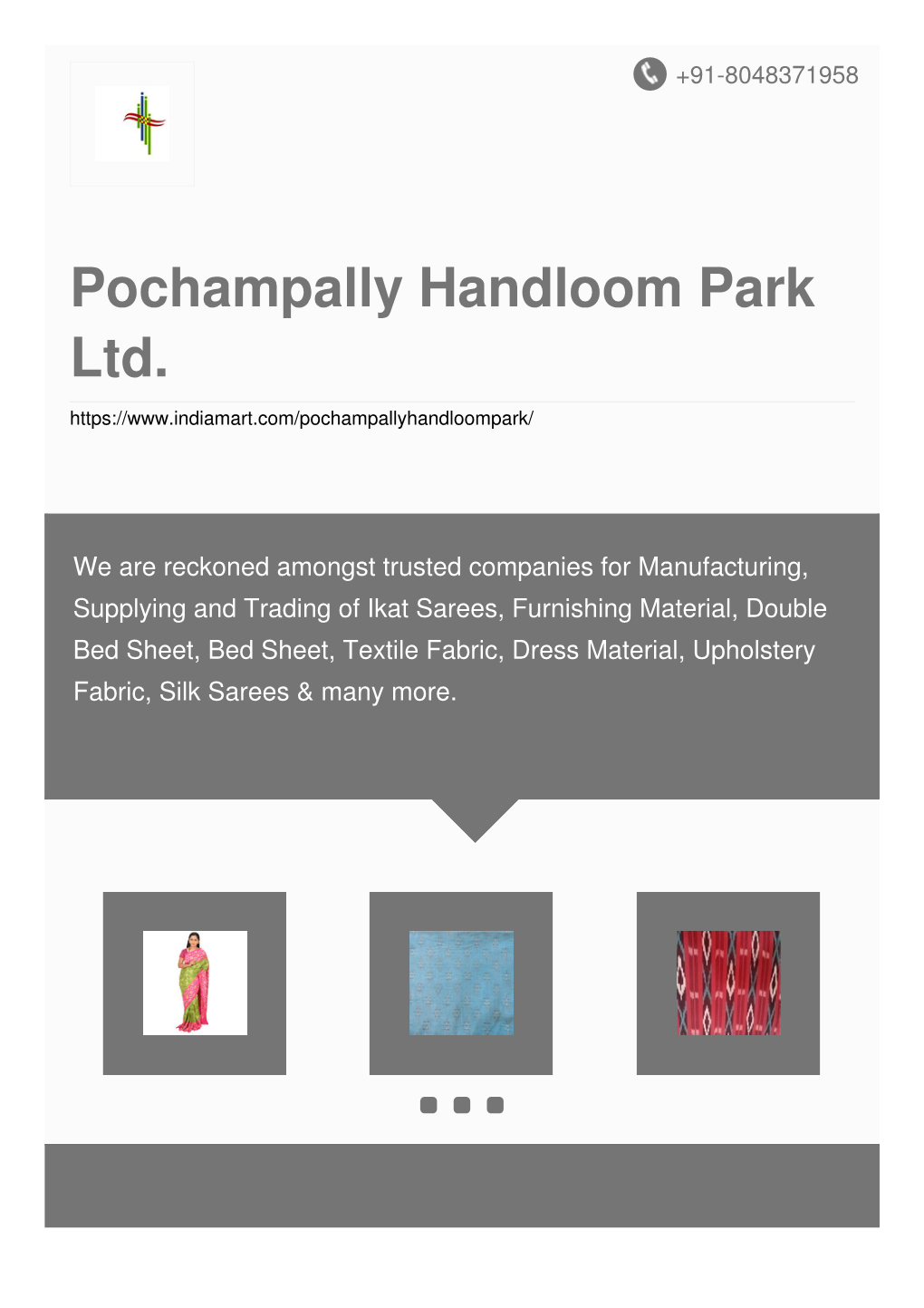 Pochampally Handloom Park Ltd