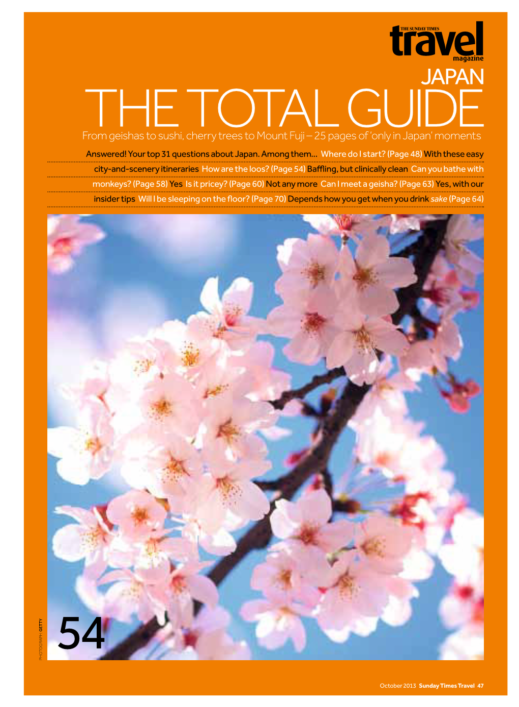 Sunday Times Travel 47 TOTAL GUIDE JAPAN