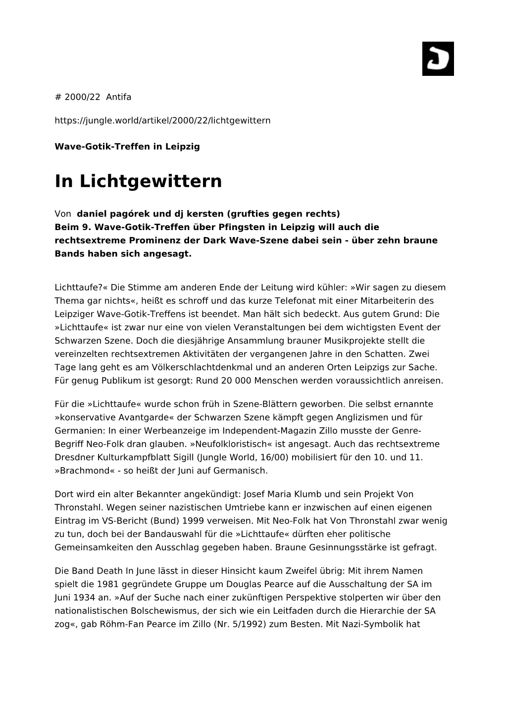 In Lichtgewittern