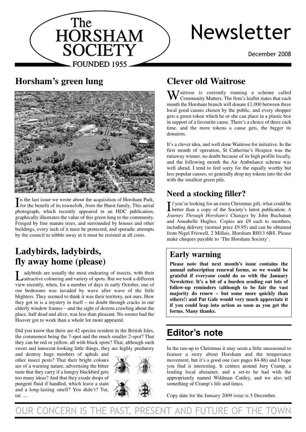 Newsletter December 2008 Newsletter December 2008