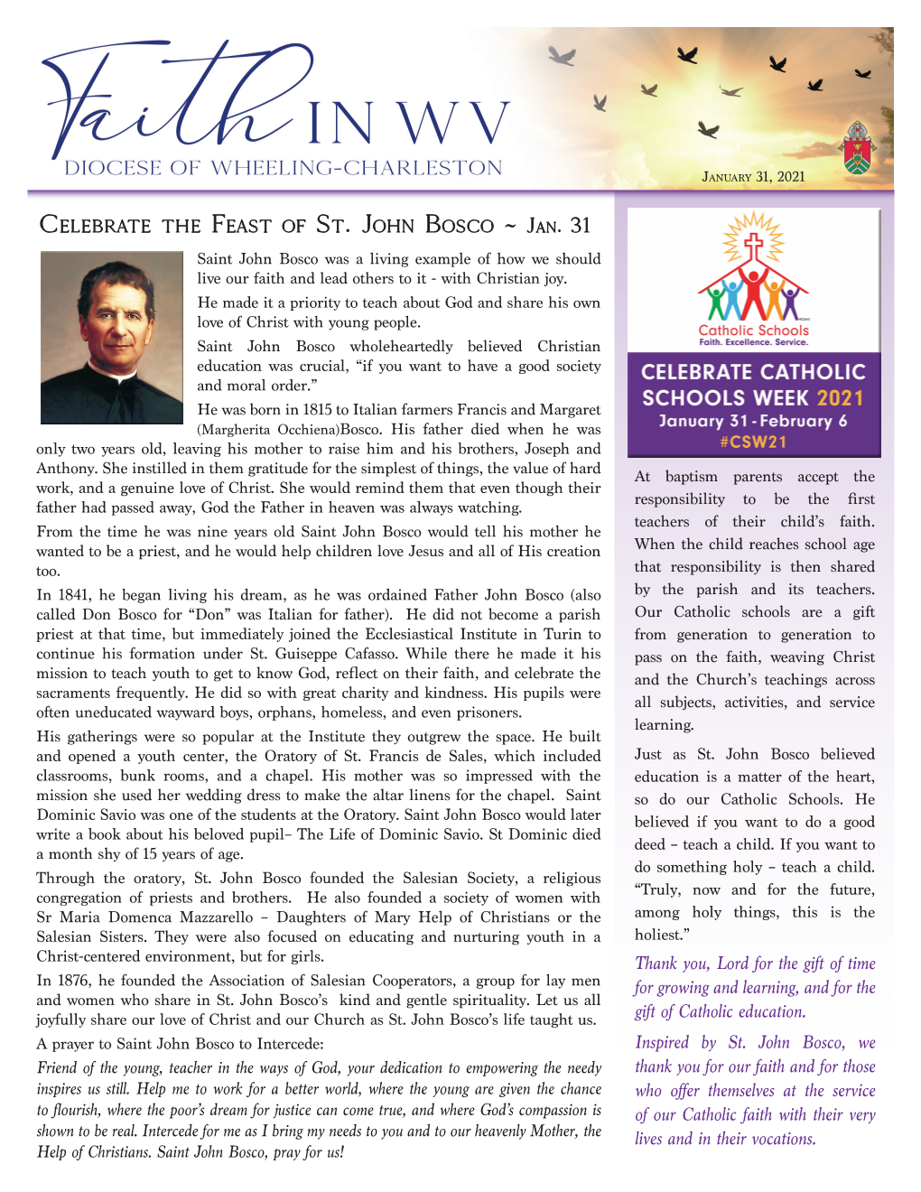 Faithinwv Ebulletin January 31, 2021