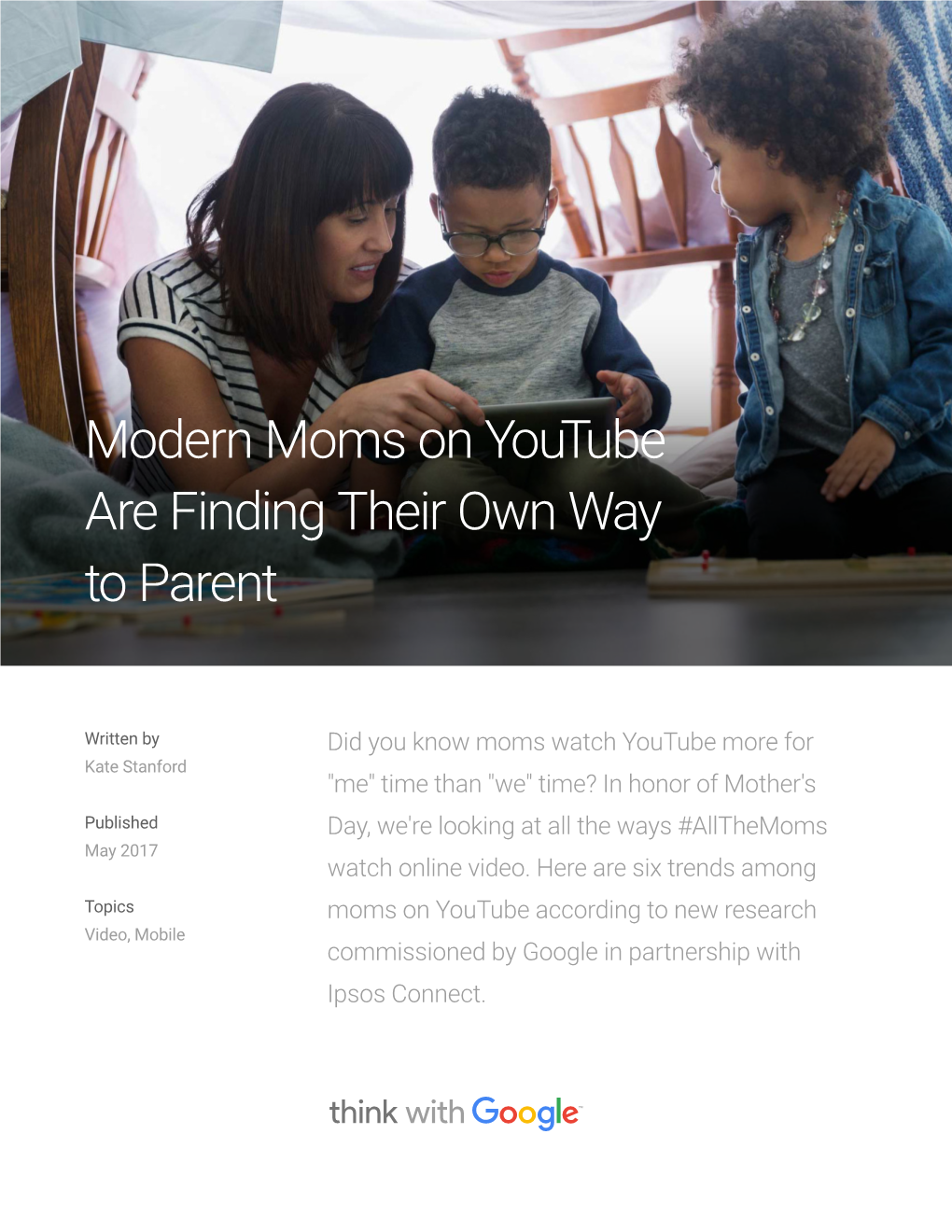 Modern Moms on Youtube Are Finding Their Own Way to Parent