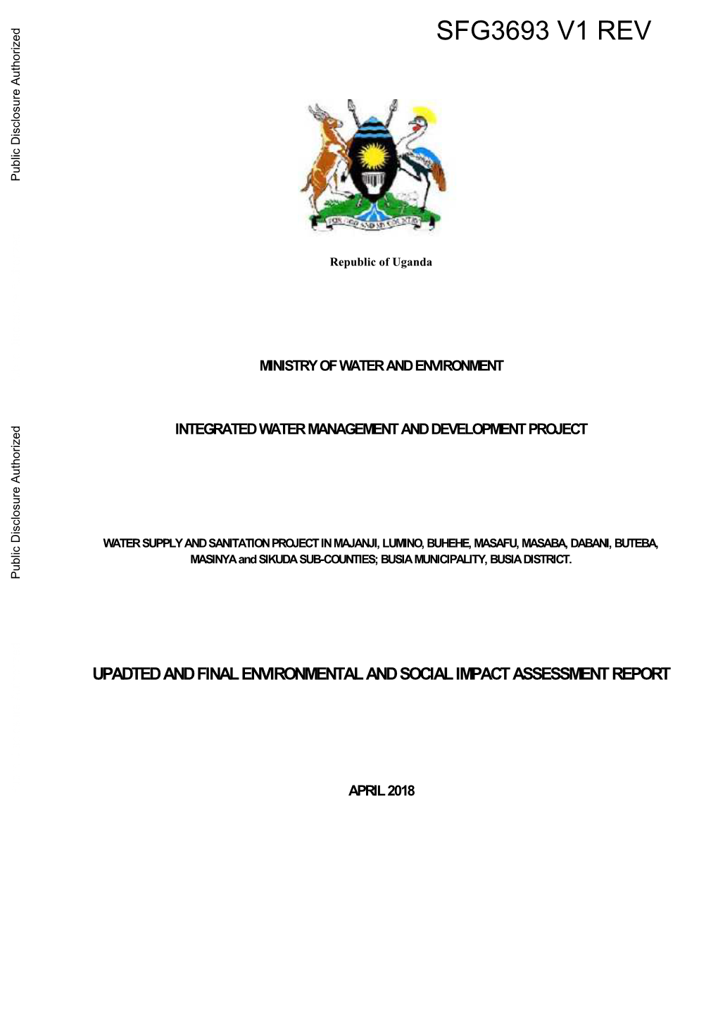 Integrated Water Management and Development Project