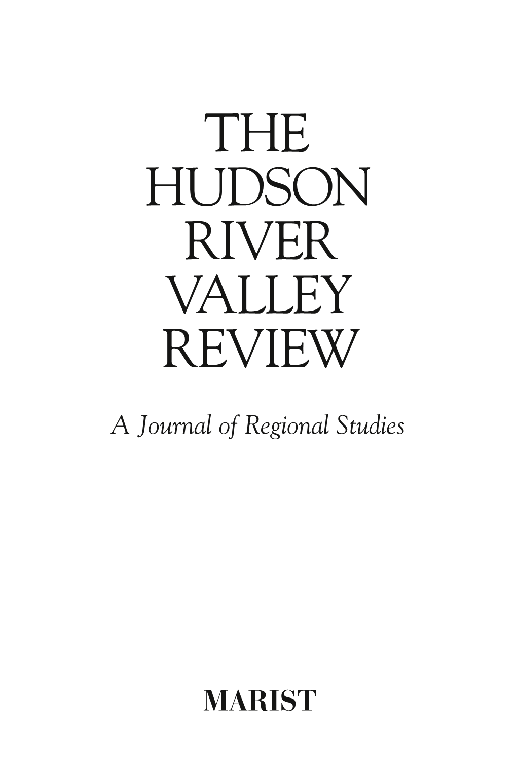 The Hudson River Valley Review