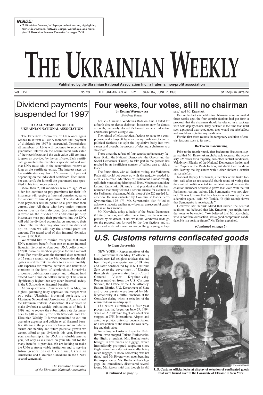 The Ukrainian Weekly 1998, No.23