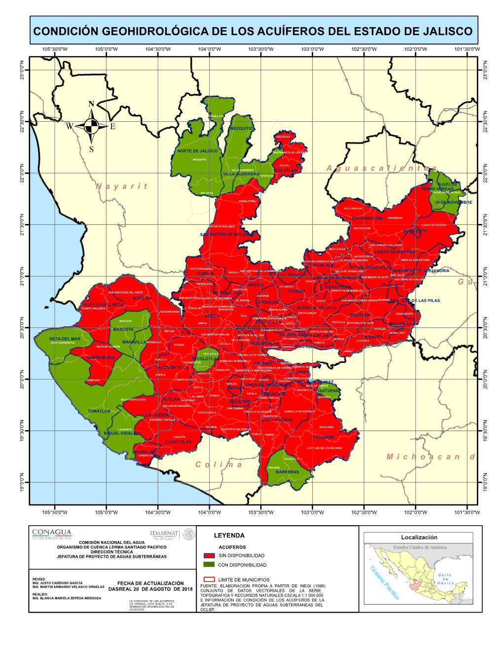 Condición Geohidrológica De Los Acuíferos Del Estado De Jalisco