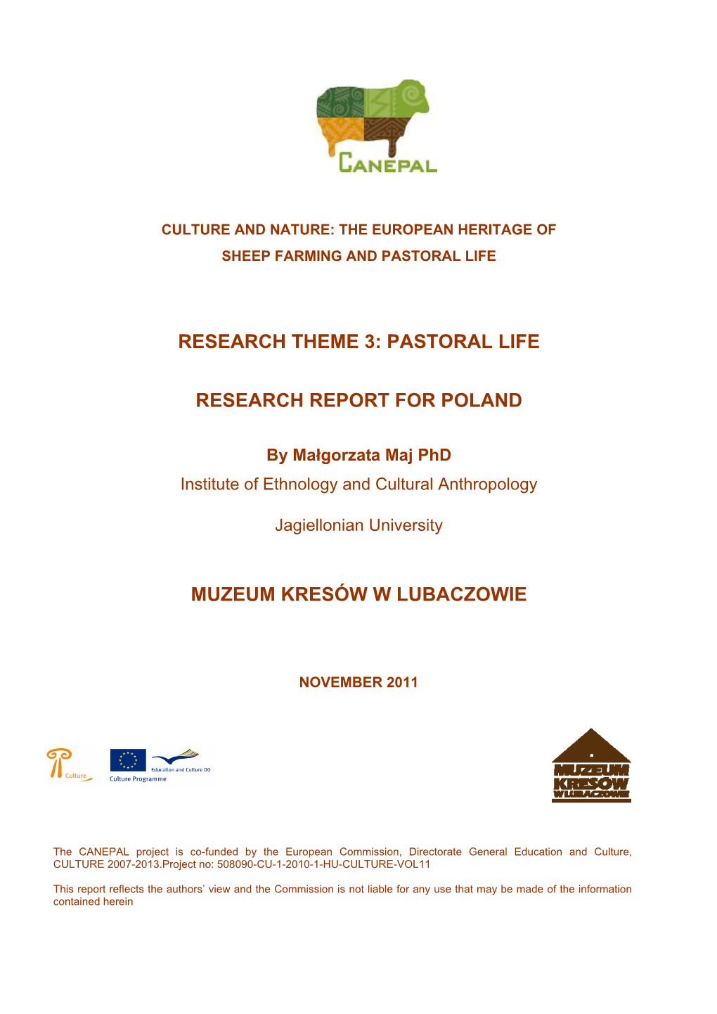 Pastoral Life Research Report for Poland