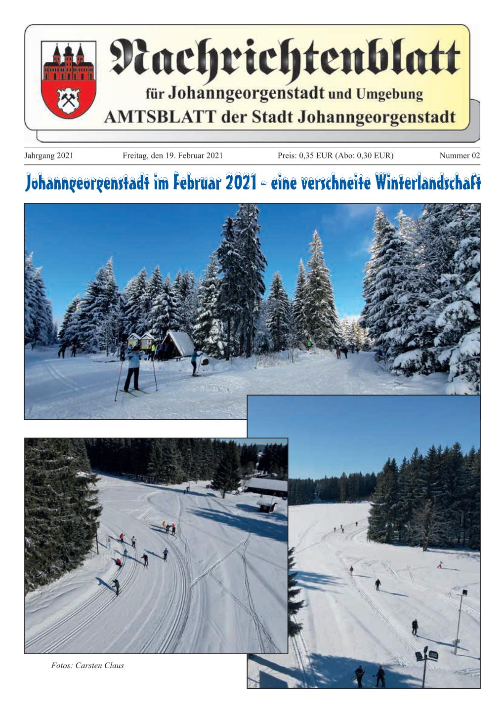 Johanngeorgenstadt Im Februar 2021 - Eine Verschneite Winterlandschaft