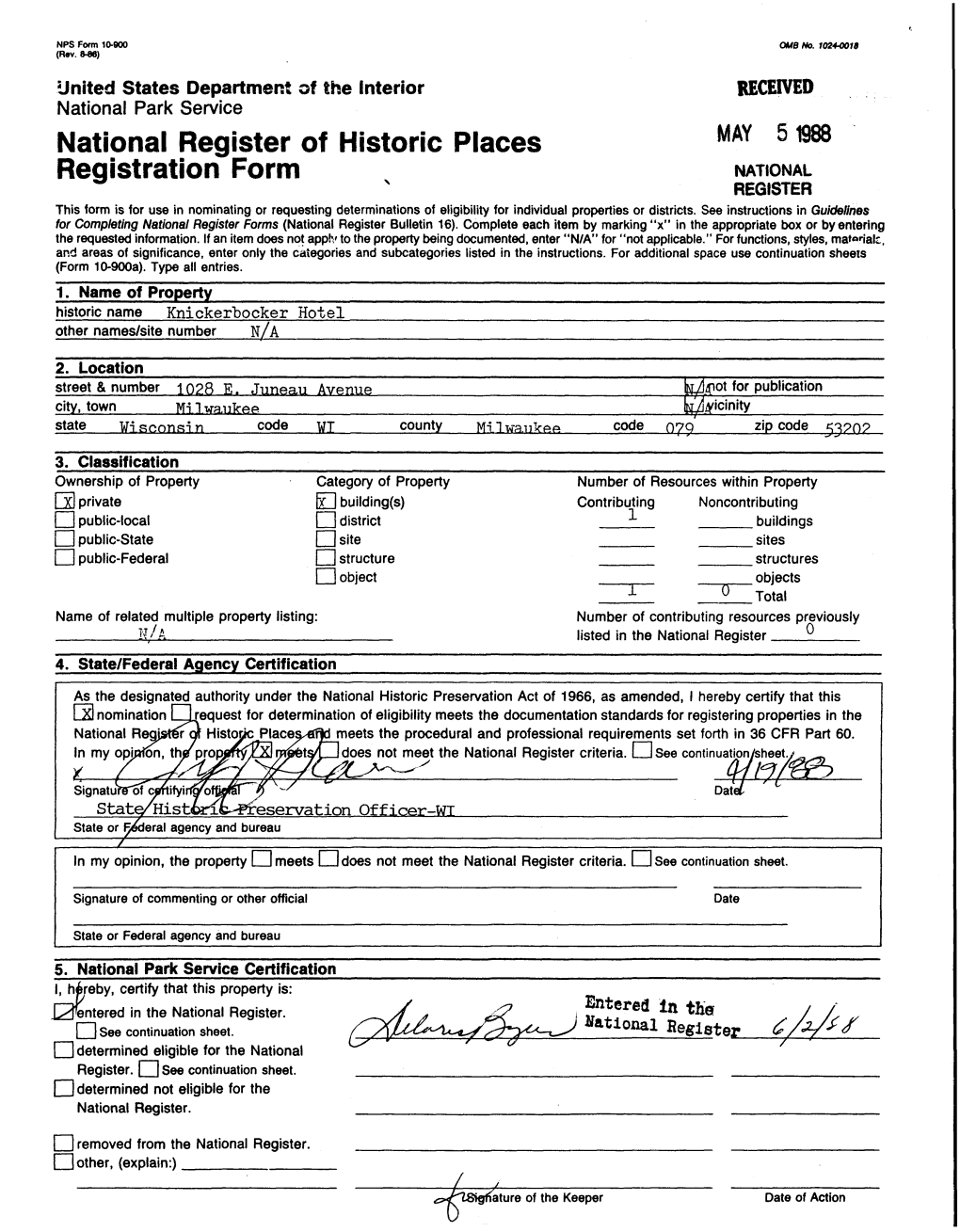 National Register of Historic Places Continuation Sheet R»