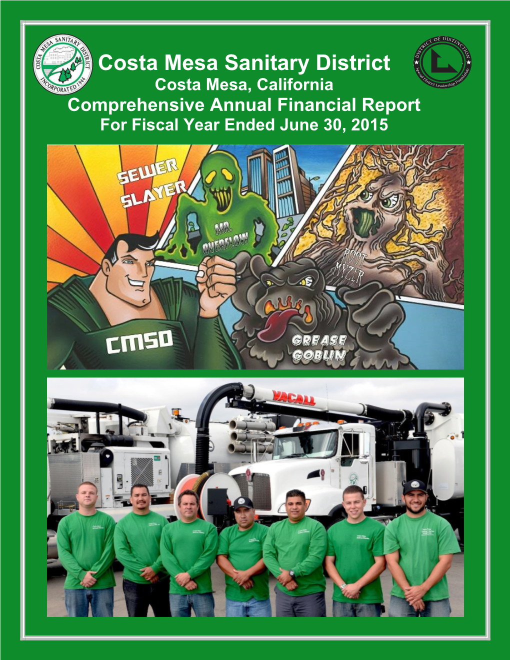 Comprehensive Annual Financial Report for Fiscal Year Ended June 30, 2015