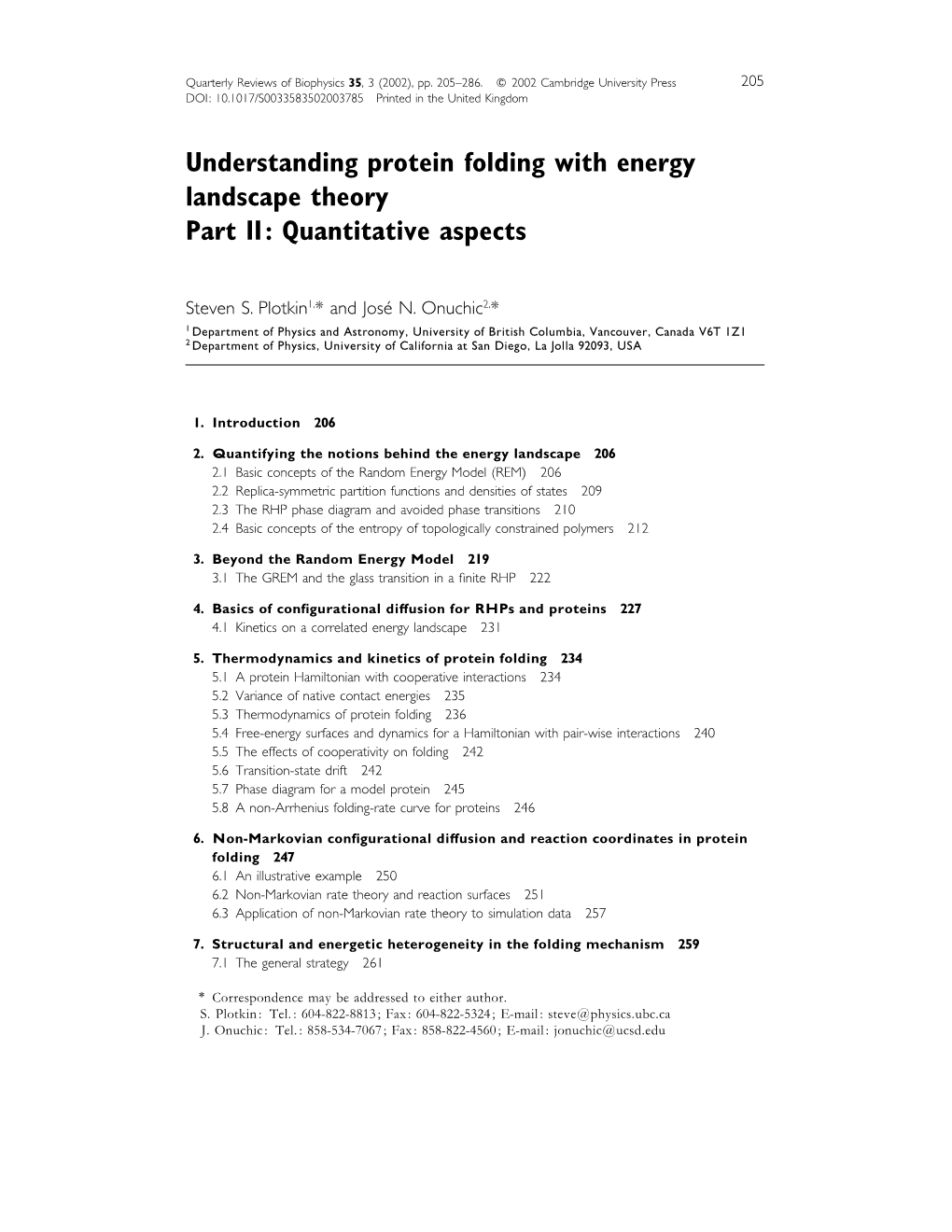 Understanding Protein Folding with Energy Landscape Theory Part II: Quantitative Aspects