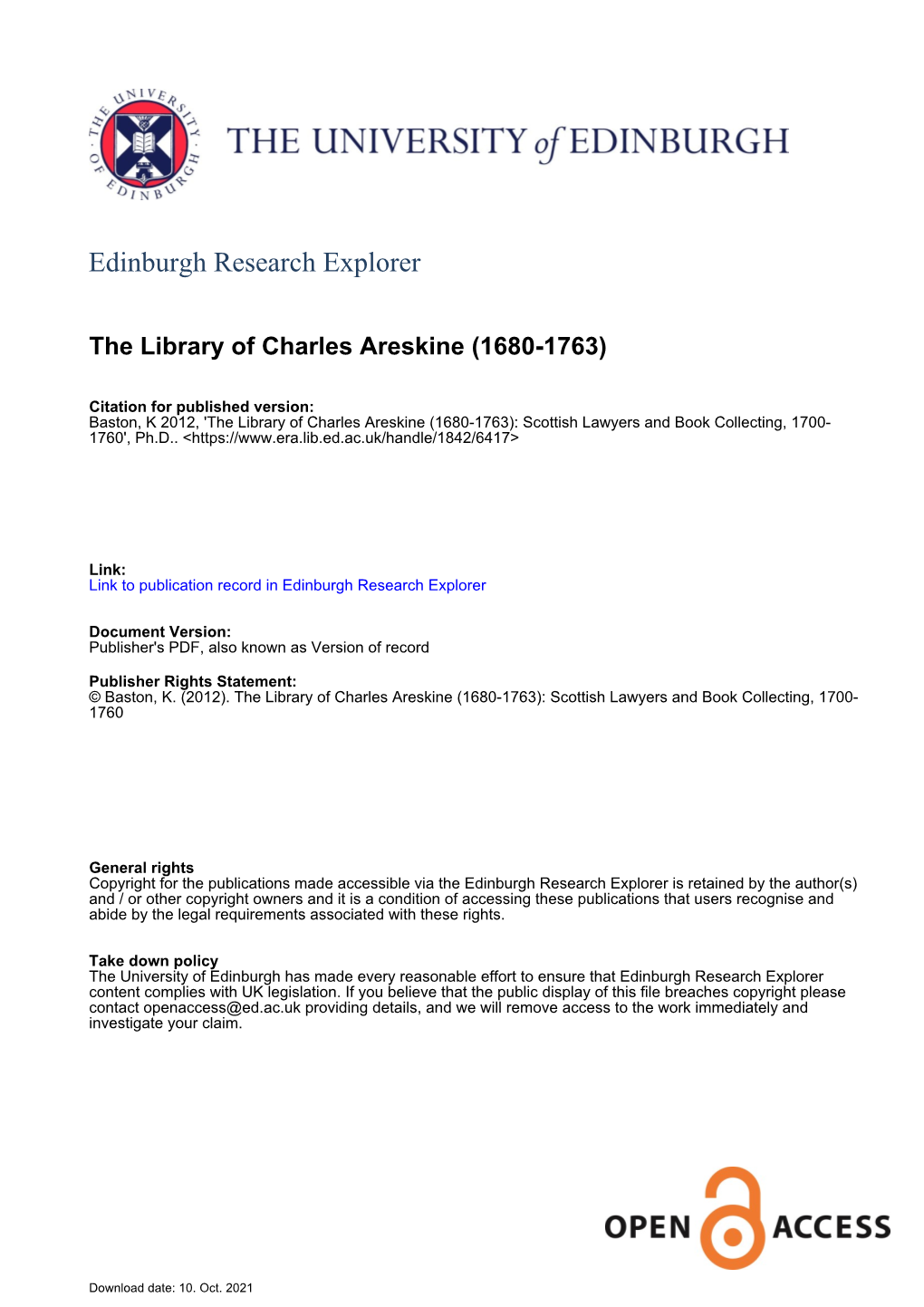 Edinburgh Research Explorer