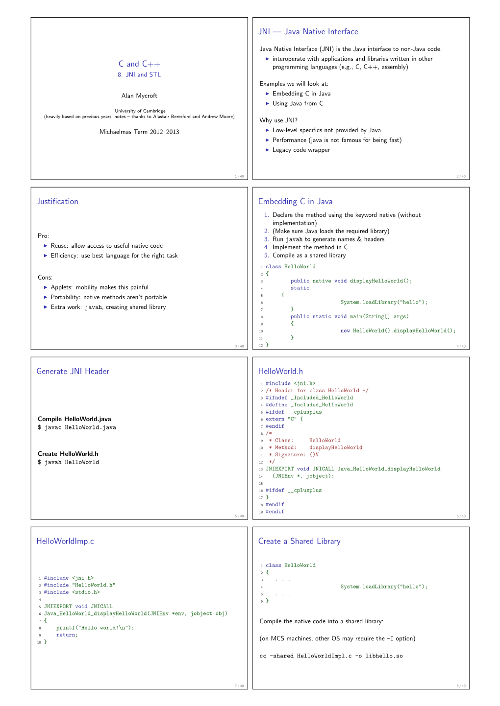 C and C++ Programming Languages (E.G., C, C++, Assembly) 8