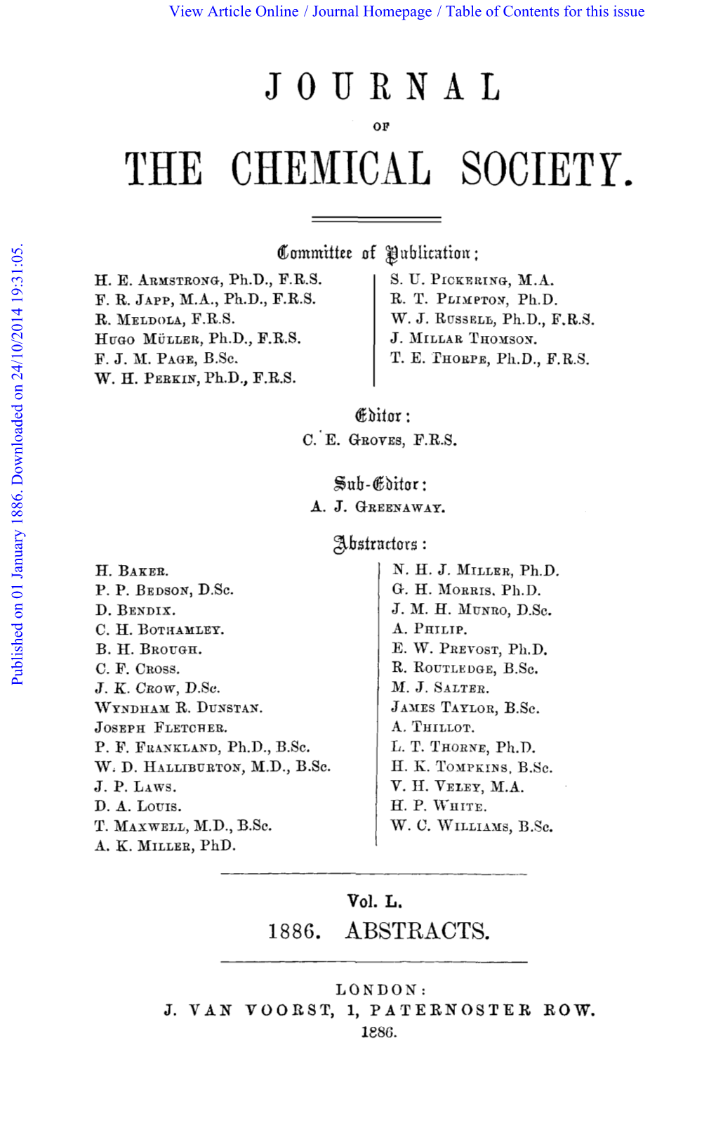 The Chemical Society