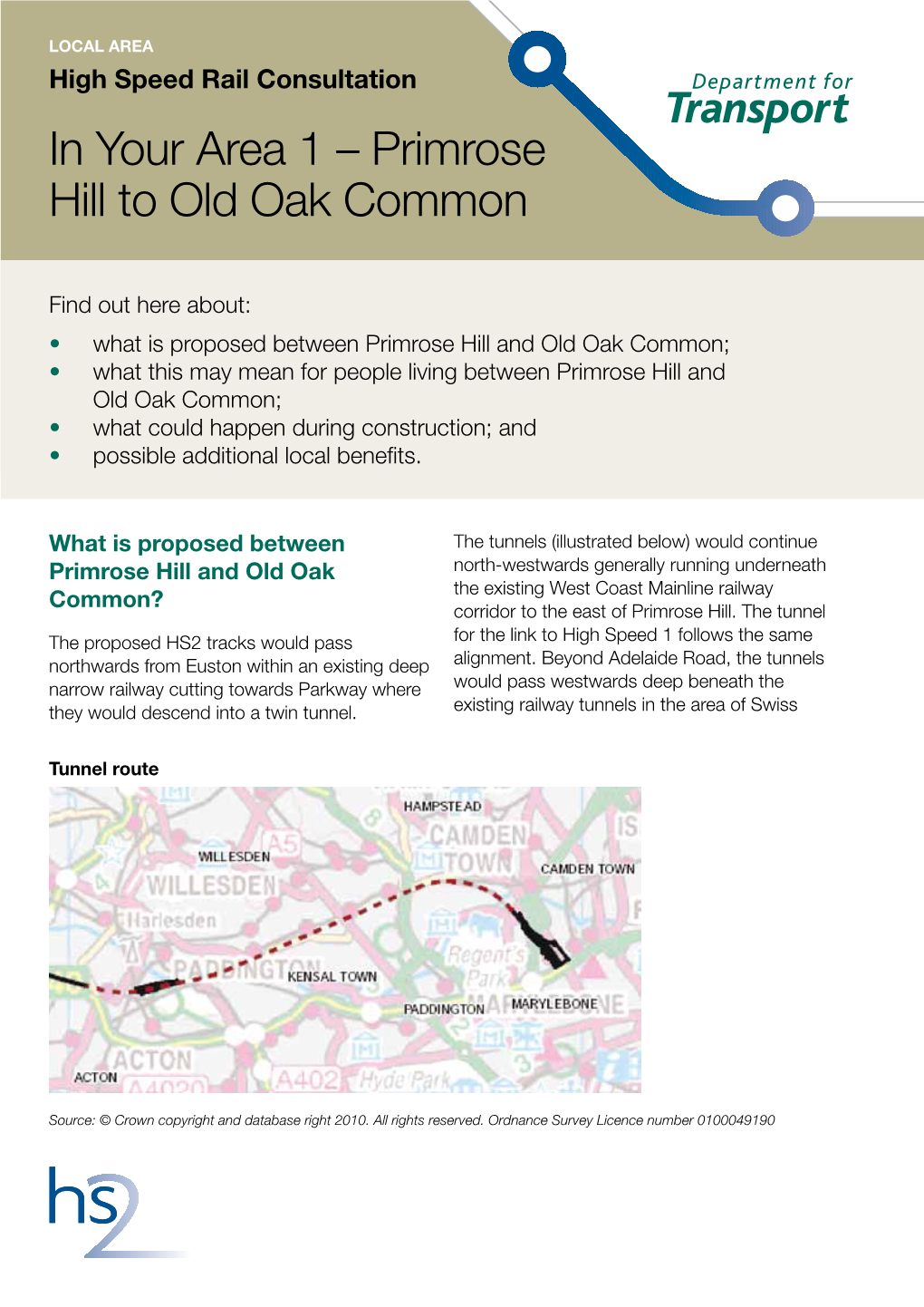 In Your Area 1 – Primrose � Hill to Old Oak Common �