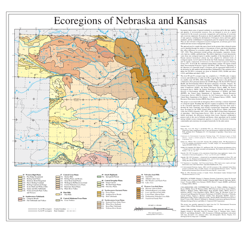 44 Nebraska Sand Hills 44A Sand Hills 44B Alkaline Lakes Area 44C