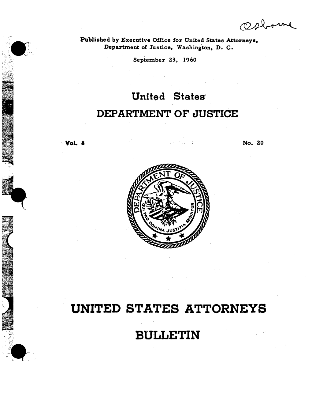 United States Attorneys Department of Justice Washinlton