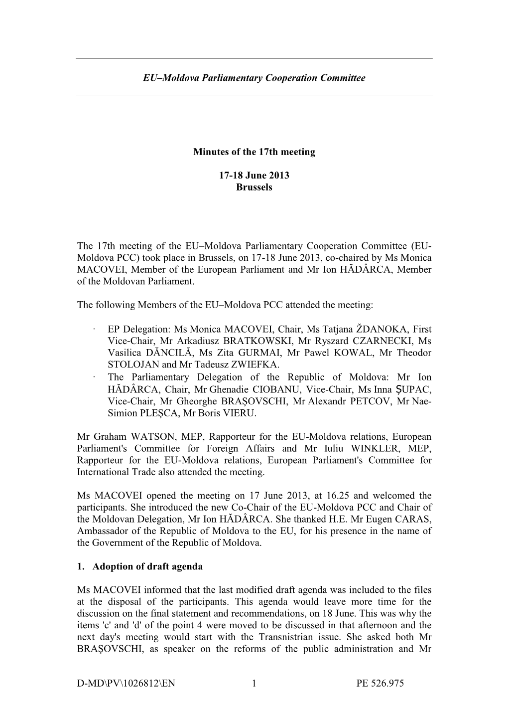 EU–Moldova Parliamentary Cooperation Committee