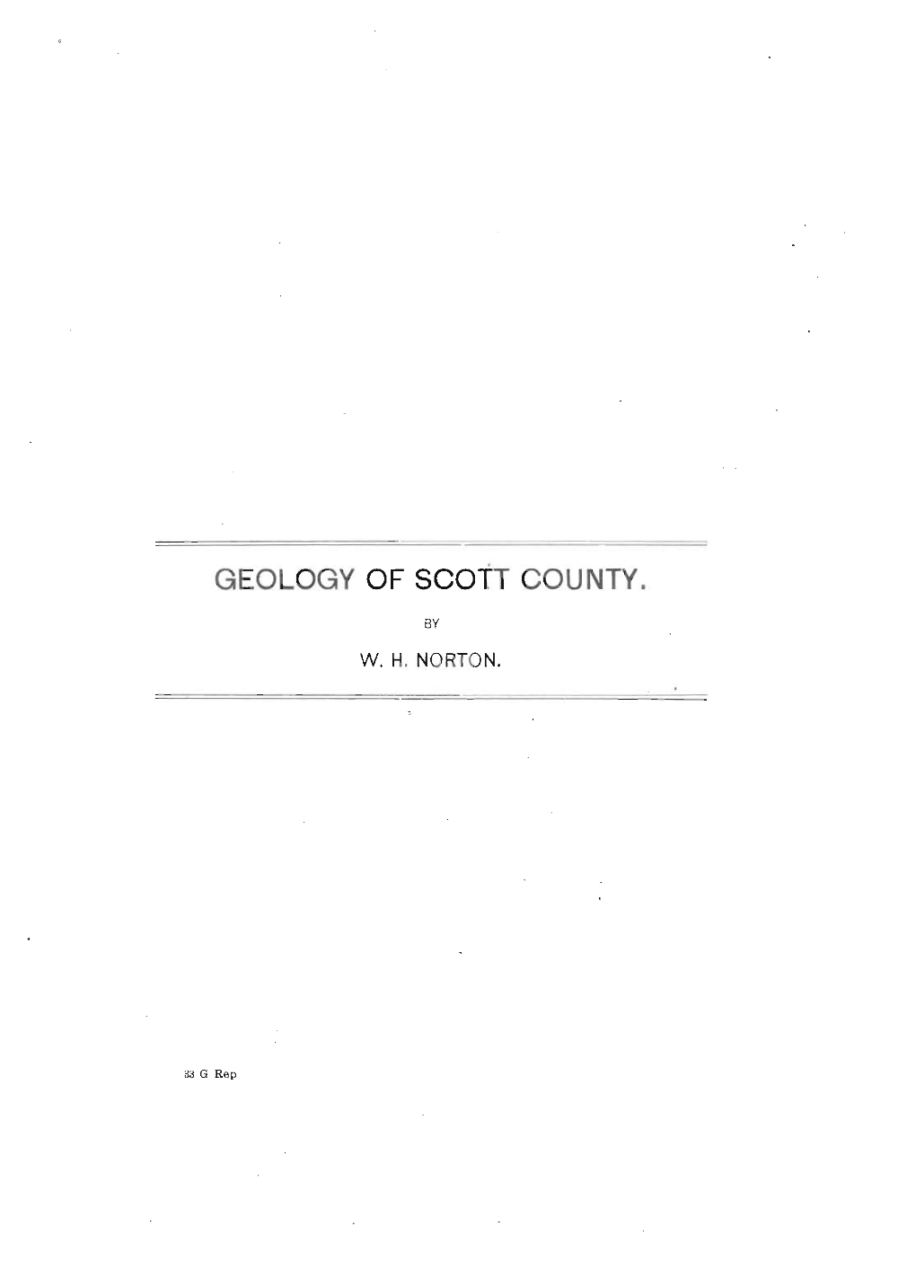 Geology of Scott County