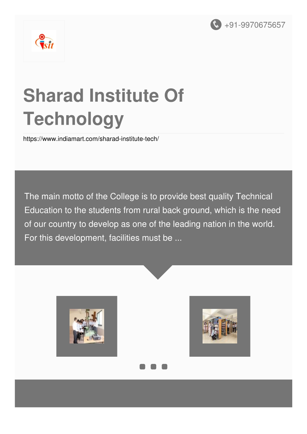 Sharad Institute of Technology