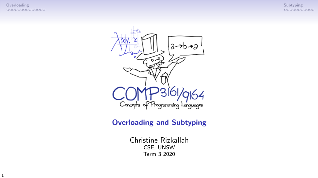 Overloading and Subtyping