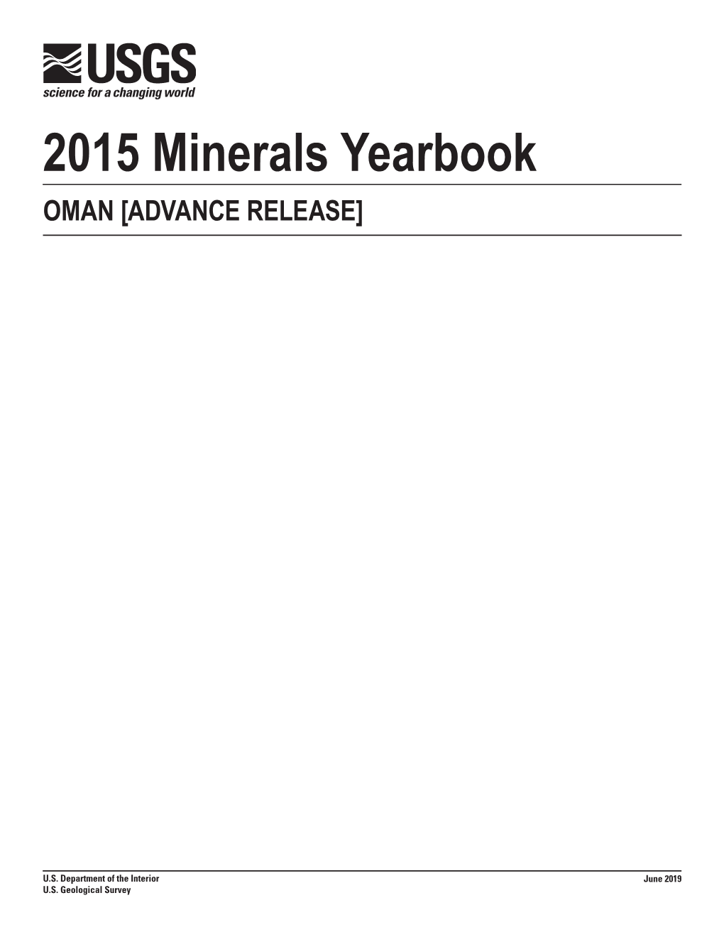 The Mineral Industry of Oman in 2015