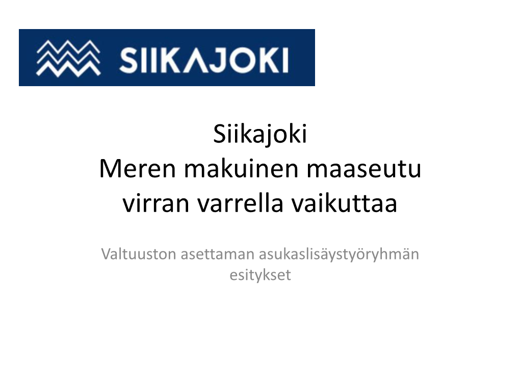 Siikajoki-Asukaslisäys 13.9.2020