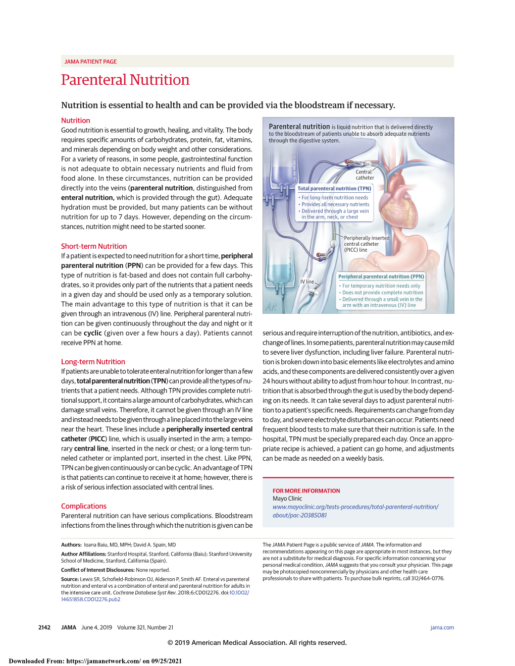 Parenteral Nutrition