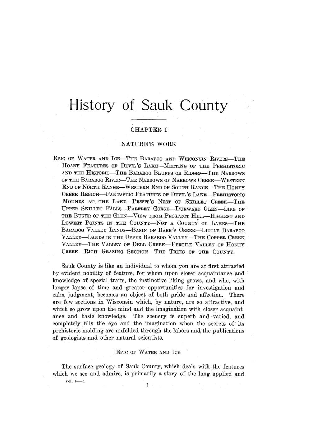 A Standard History of Sauk County Wisconsin an Authentic Narrative Of