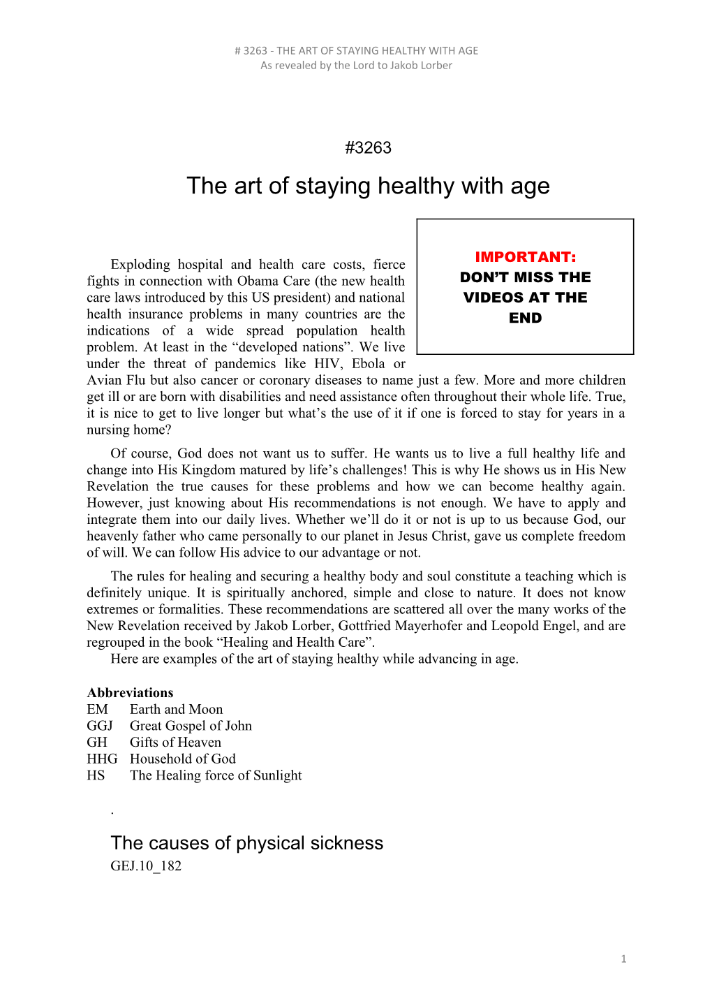 The Art of Staying Healthy with Age