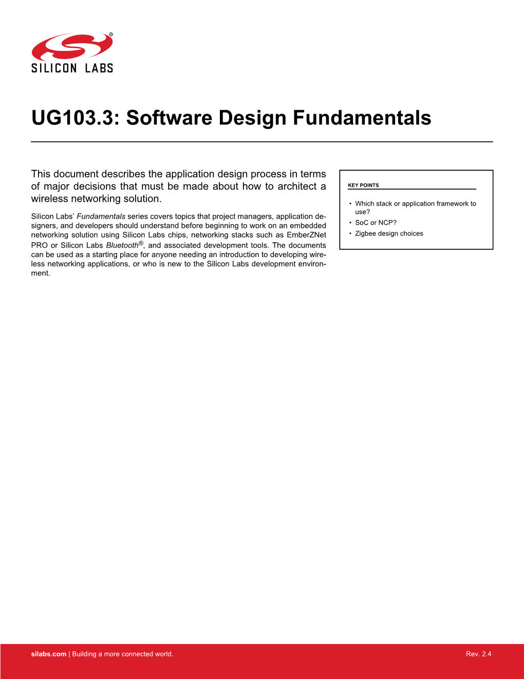 UG103.3: Software Design Fundamentals