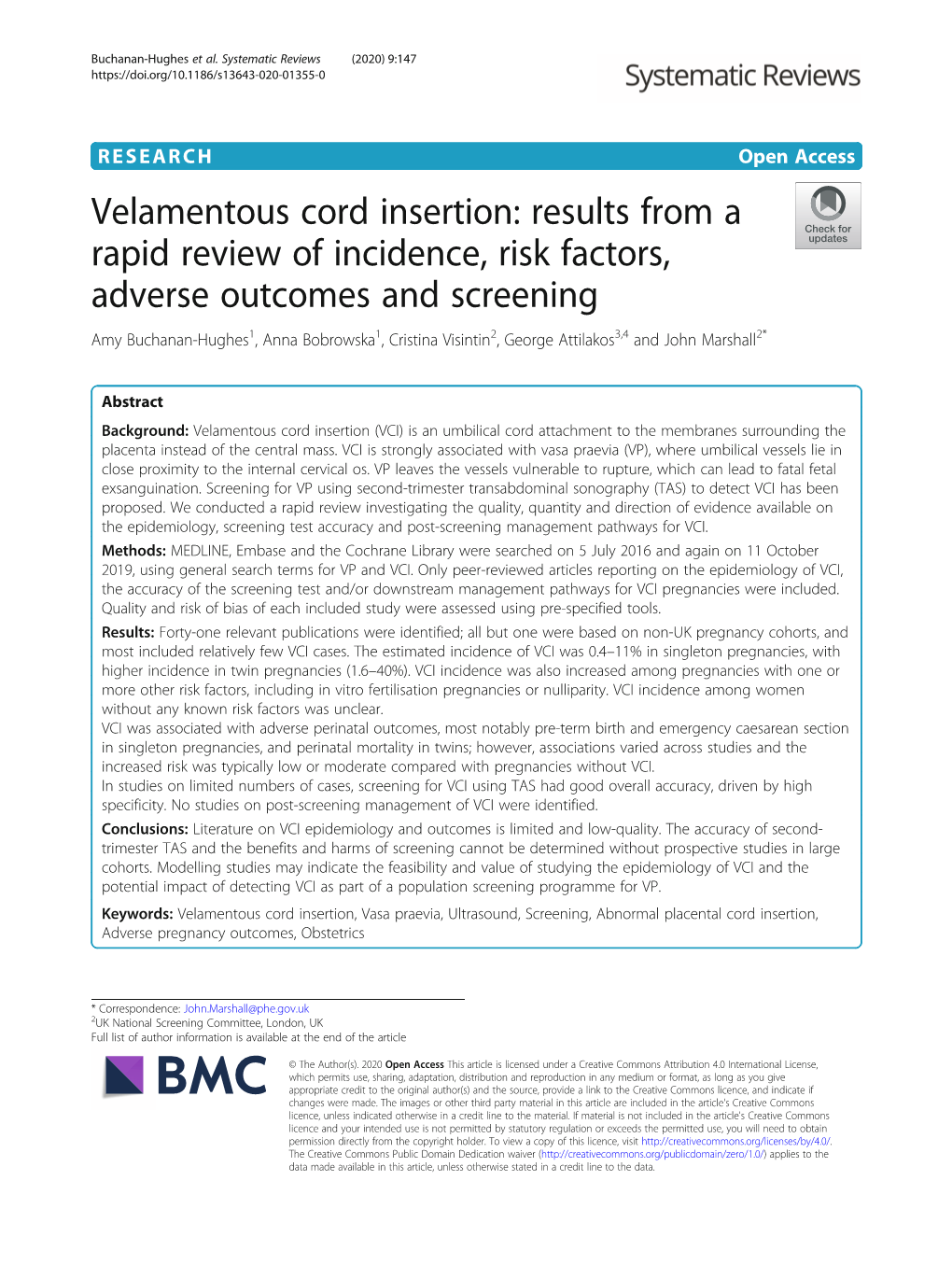 Velamentous Cord Insertion