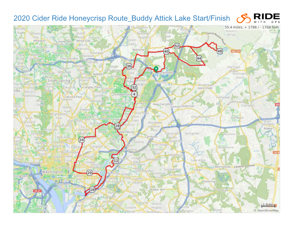 2020 Cider Ride Honeycrisp Route Buddy Attick Lake Start/Finish 2020 Cider Ride Honeycrisp Route Buddy Attick Lake Start/Finish