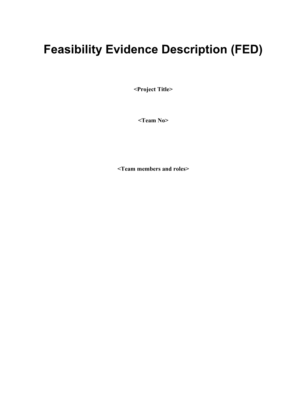 Feasibility Rationale Description (FRD) s1