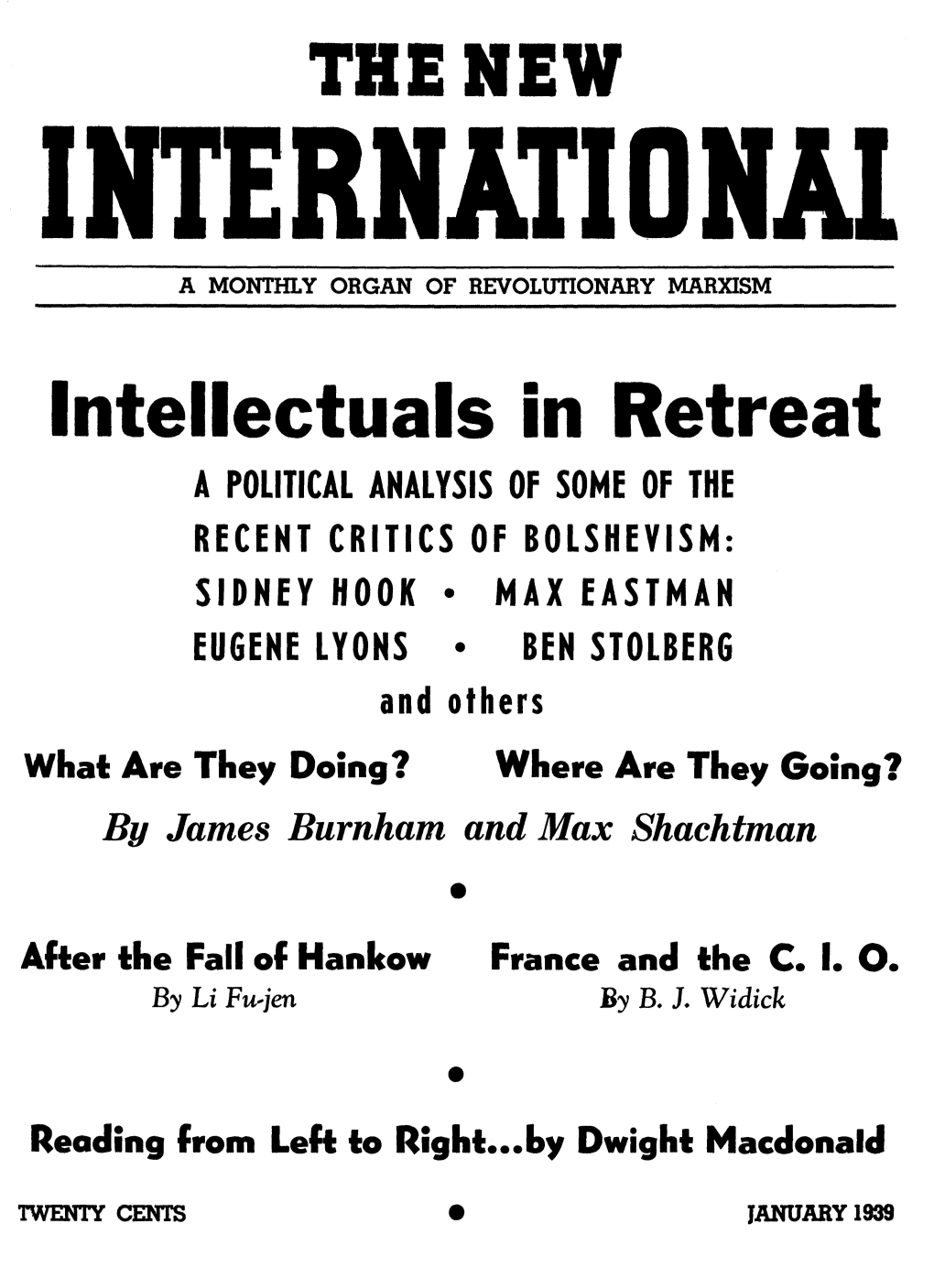 Intellectuals in Retreat