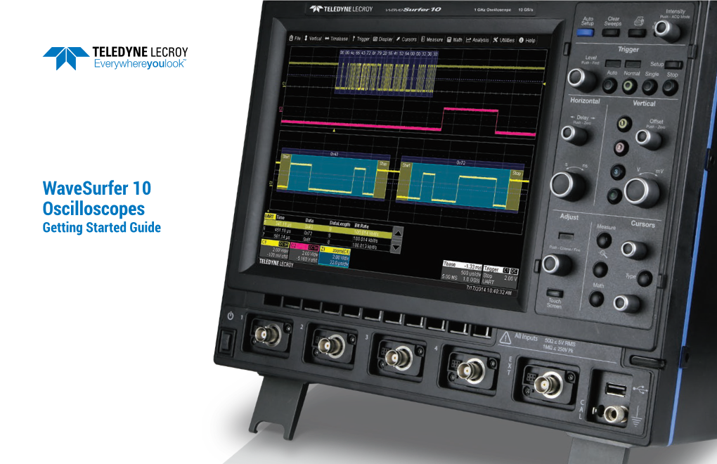 Wavesurfer 10 Oscilloscopes Getting Started Guide