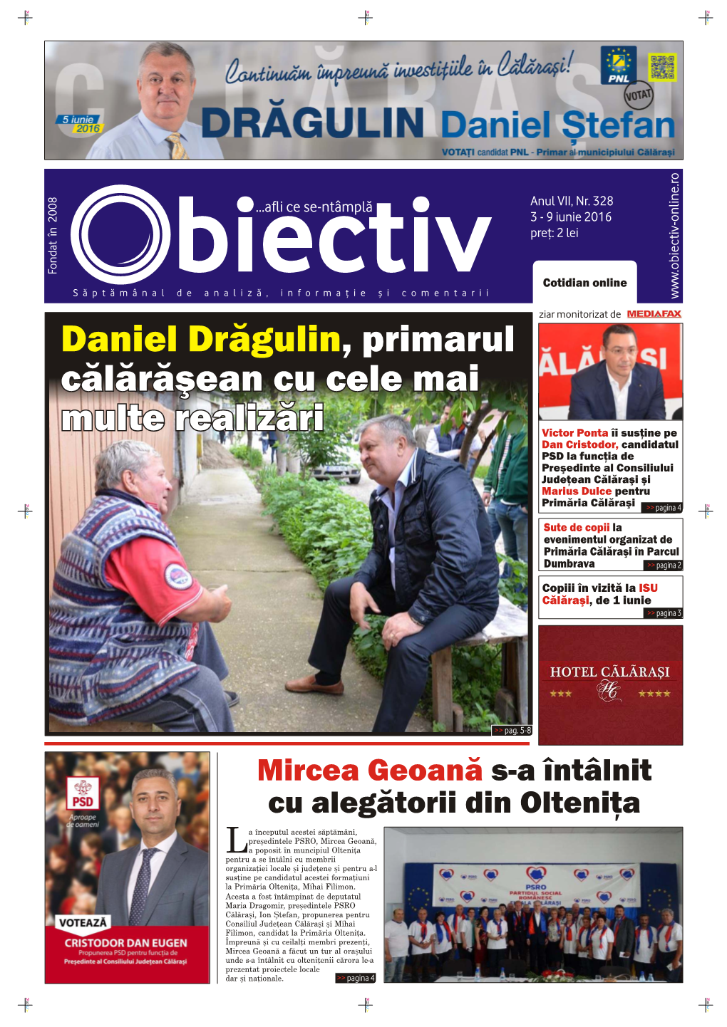 Daniel Drăgulin, Primarul Călărăşean Cu Cele Mai Multe Realizări