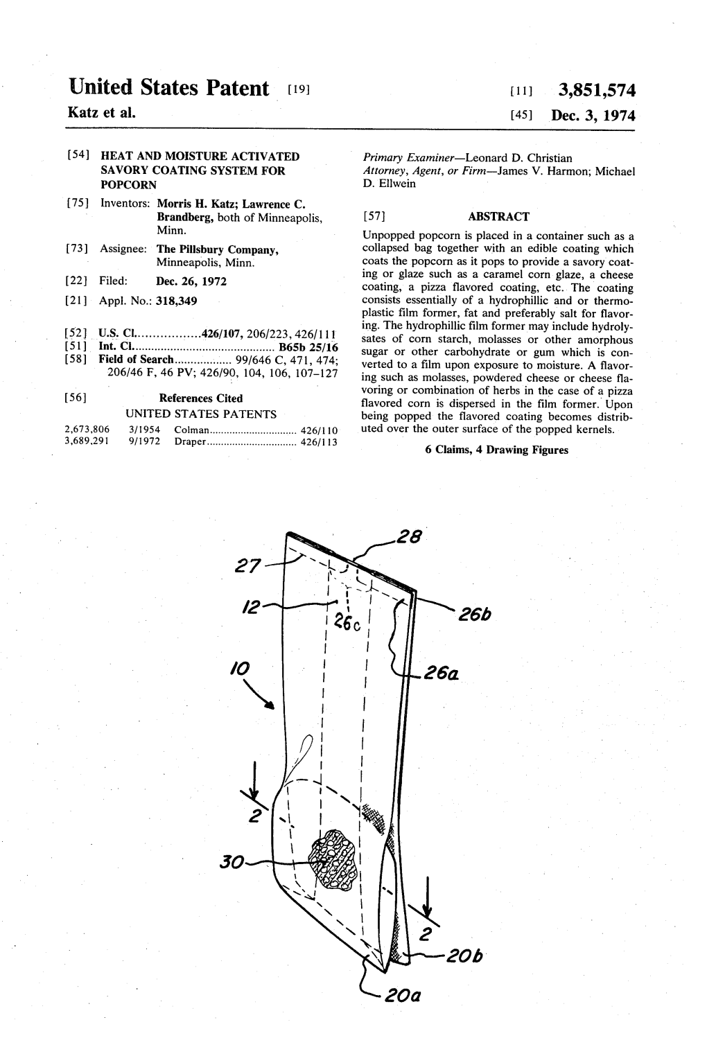 United States Patent (19) 11 3,851,574 Katz Et Al