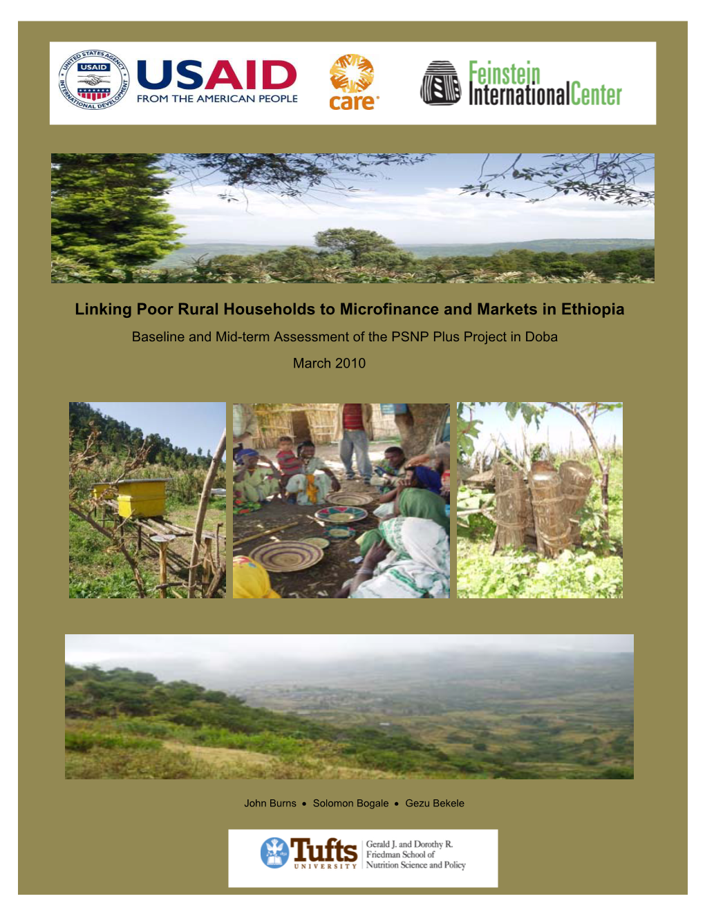 Linking Poor Rural Households to Microfinance and Markets in Ethiopia