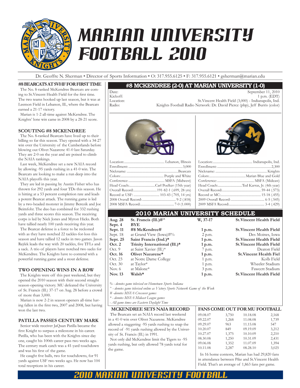 Game Notes Vs Mck.Indd