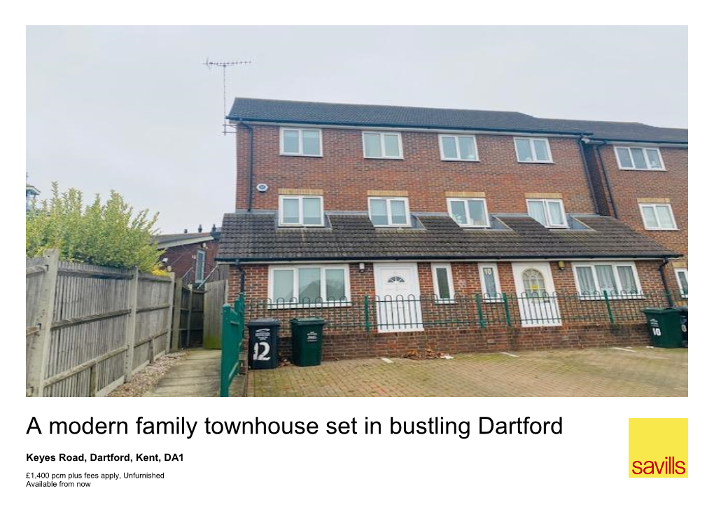A Modern Family Townhouse Set in Bustling Dartford