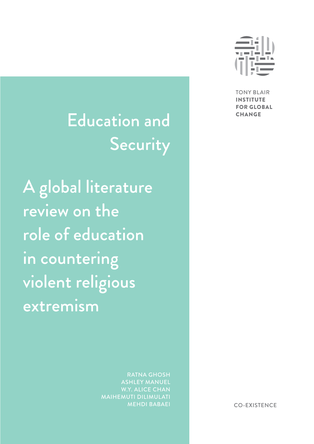 Education and Security a Global Literature Review on the Role Of