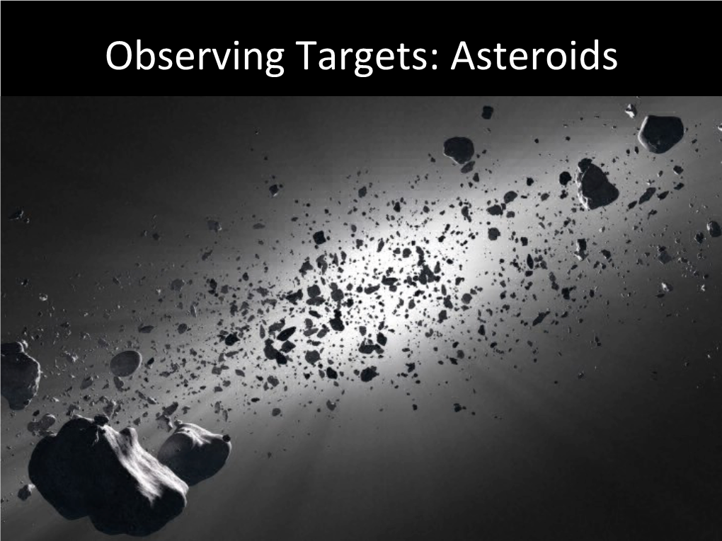 Observing Targets: Asteroids