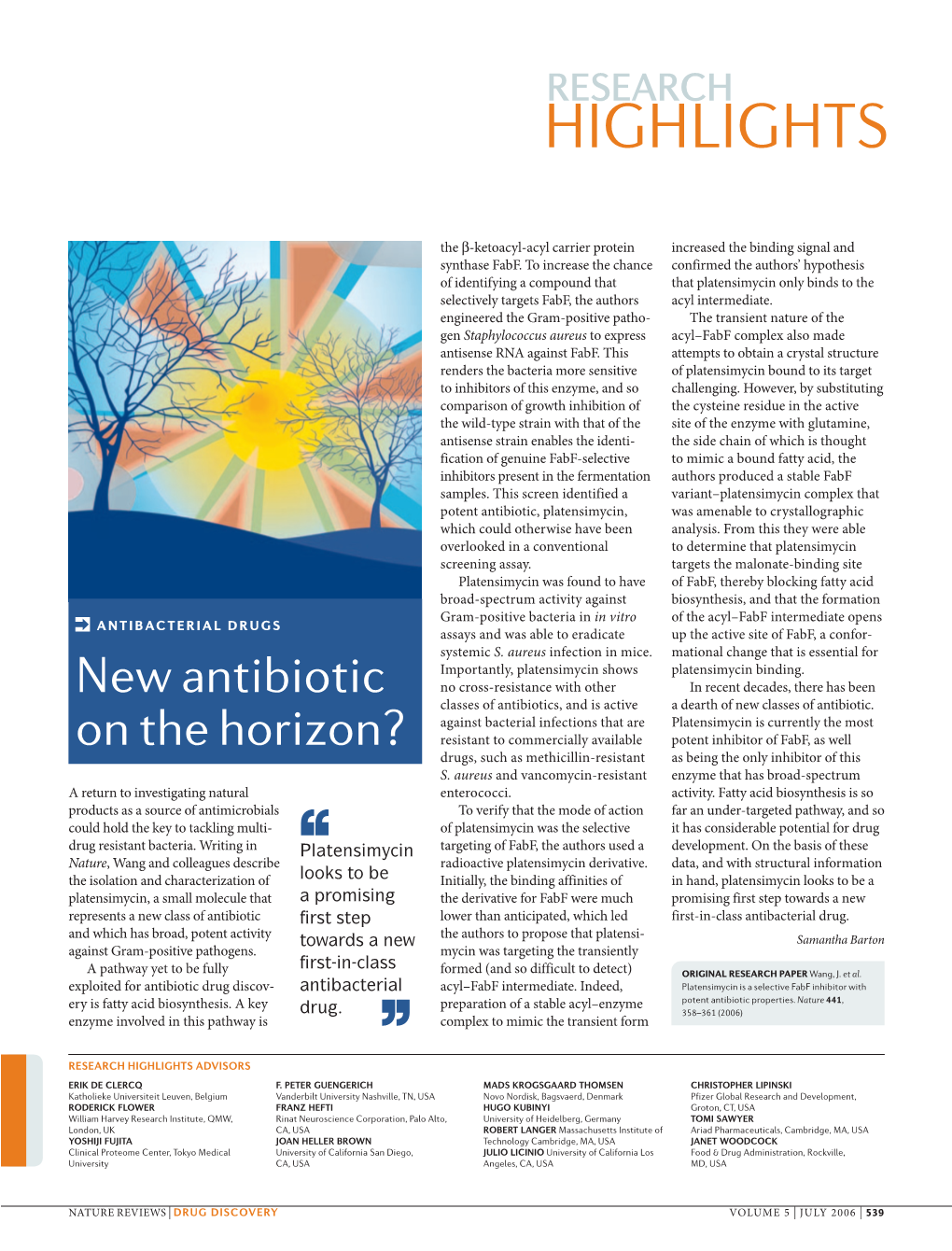 New Antibiotic on the Horizon?