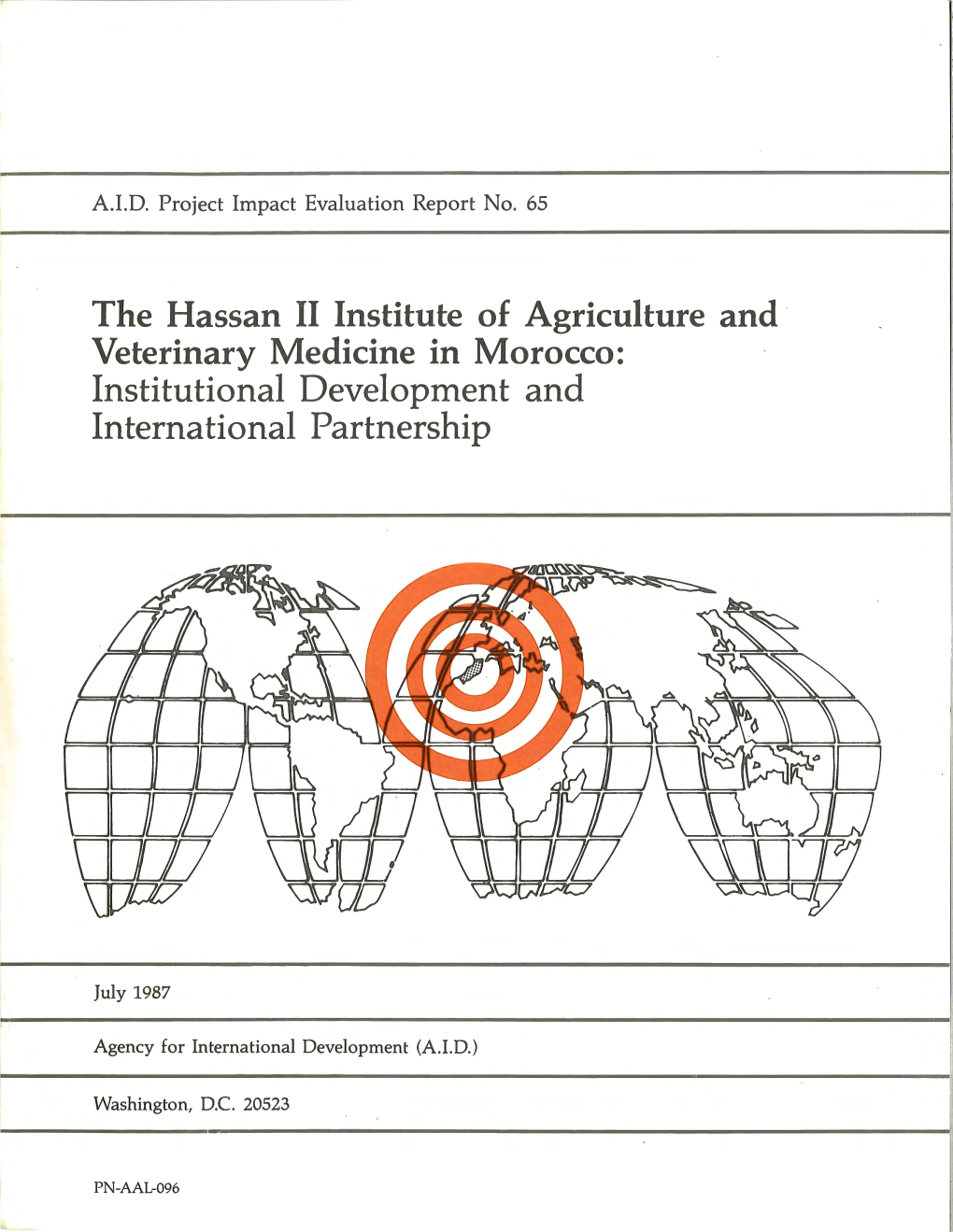 The Hassan II Institute of Agriculture and Veterinary Medicine in Morocco: Institutional Development and International Partnership